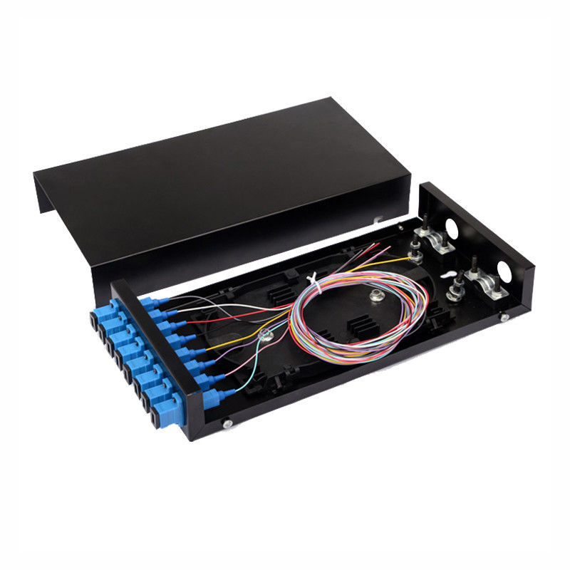 Optical Fiber Patch Panel 8 12 Port Fiber Termination Box FTTH